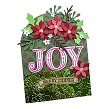 Diamond Press Holiday Words Stamp, Die and Stencil Kit