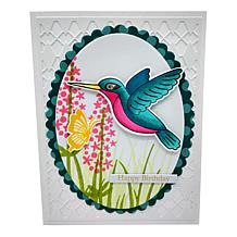 Diamond Press Hummingbird Stamp and Die Kit