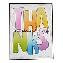 Diamond Press Layering Words Stamp and Stencil Kit