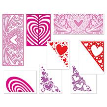 Diamond Press Love Background Die and Stencil Kit