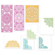 Diamond Press Mandala Background Dies and Stencils