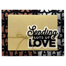 Diamond Press Mosaic Clear Texture Paste and Stencil Kit