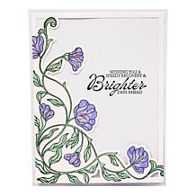 Diamond Press Nouveau Florals Stamp and Die Kit