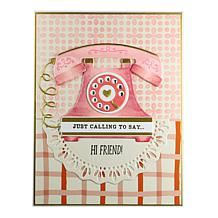 Diamond Press Vintage Hello Stamp, Die and Stencil Set