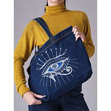 Diane Gilman Embroidered Tote