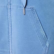 Diane Gilman Knit Flex Crystal Trimmed Swing Jacket