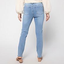 Diane Gilman New Classic Stretch Watercolor Printed Straight Leg Jean