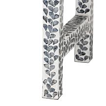 Diata Coastal Console Table with Capiz Shell Design