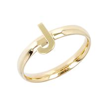 Dieci 10K Gold Initial Ring