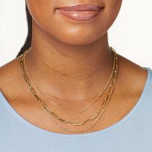 Dieci 10K Gold Multi-Chain Necklace