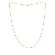Dieci 24" 10K Gold Mini Paperclip Chain Necklace