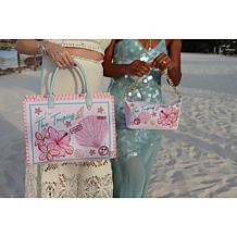 DiFerdinando Embroidered Tropical Shoulder Bag
