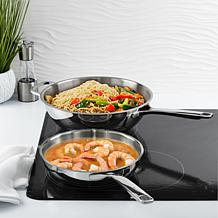 DiNA Helix 18/10 Stainless Steel 12" Wok 5.6qt.