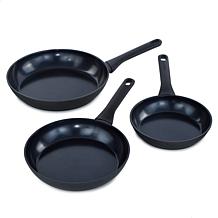 DiNA Helix 3pc Nonstick Ceramic Fry Pan Set