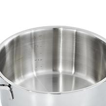DiNA Helix Recycled 18/10 SS 8" Stockpot 3.2qt., Glass Lid