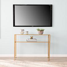 Dina Metal/Glass Console - Gold