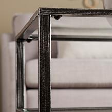 Dina Metal/Glass Rectangular Cocktail Table - Black