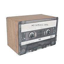 District 70 Mixtape Cardboard Cat Scratcher (Small) - Black