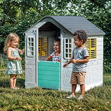 Dolu: Playhouse - White, Green, Yellow - Indoor & Outdoor Toy