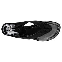 Donald Pliner Vylette Hooded Thong Mini Wedge Sandal