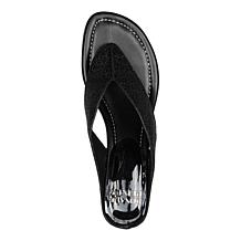 Donald Pliner Vylette Hooded Thong Mini Wedge Sandal