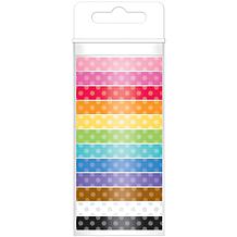 Doodlebug Monochromatic 8mm Washi Tape 12-pack - Polka Dot