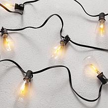 Dorcia 10-Light Black Outdoor String Light 120"