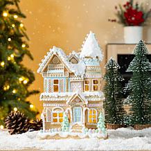Double-Layered Christmas Macaron Resin Village Table Decor