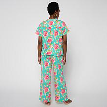 Dreamlounge Opal Nights Button-Down 2-piece Pajama Set