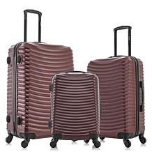 DUKAP Adly 3-Piece Lightweight Hardside Spinner Luggage Set