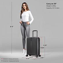DUKAP Airley Lightweight Hardside 20" Carry-On Spinner Luggage