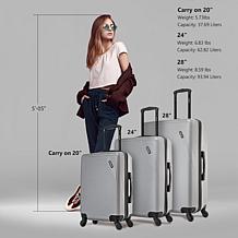DUKAP Discovery 3-Piece Lightweight Hardside Spinner Luggage Set