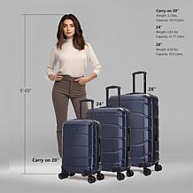 DUKAP Sense Lightweight Hardside Spinner 3 Piece Set