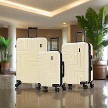 DUKAP Zahav 3-Piece Lightweight Hardside Spinner Luggage Set