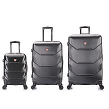DUKAP Zonix 3-Piece Hardside Expandable Spinner Luggage Set