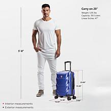 DUKAP Zonix Lightweight Hardside 20" Carry-On Spinner Luggage
