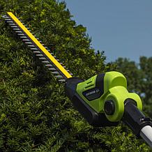 Earthwise 20Volt 20" Cordless Electric Pole Hedge Trimmer 2.0AhBattery