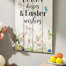 Easter Wooden Bunny Door Hanger