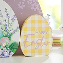 Easter Wooden Eggs Table Decor