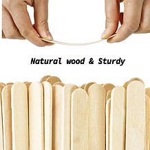 Easy Playhouse 2000pc Craft Sticks, Natural Wood Popsicle Strips