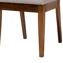Eira 7-Piece Wood Dining Set with Plush Upholstered Chairs