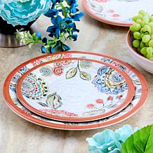 Elama Ester 12-Piece Melamine Dinnerware Set