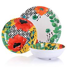 Elama Grace 12-Piece Melamine Dinnerware Set