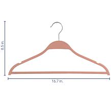 Elama Home 20-Piece Biodegradable Coat Hangers in Pink