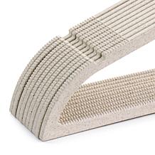 Elama Home 20-Piece Biodegradable Coat Hangers in Wheat