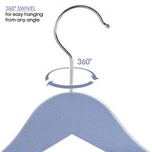 Elama Home 20-Piece Eco-Friendly Coat Hangers in Blue