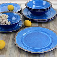 Elama Roma 12-Piece Melamine Dinnerware Set