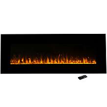 Electric Fireplace - Wall Mounted LED Fire and Ice Flame With Remot...