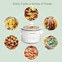 Elite Cuisine 1.5 qt. Mini Slow Cooker in Stainless Steel