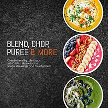 Elite Cuisine 17 Piece Personal Drink Blender with 4 x 16oz. Travel...